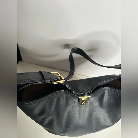 Ralph Lauren Leather Medium Harlow Bucket Bag - Picture 6 of 8